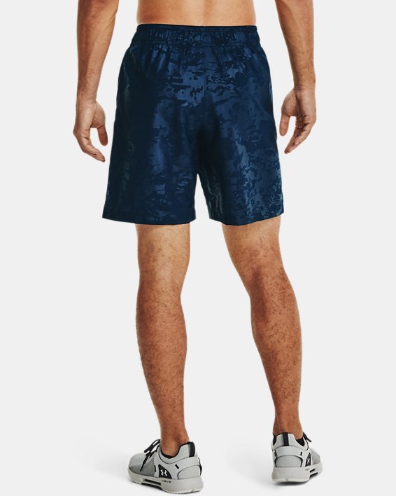 Men's UA Woven Emboss Shorts, Navy, pdpMainDesktop image number 1